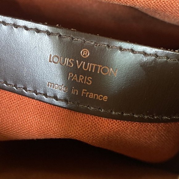 LOUIS VUITTON Naviglio Shoulder Bag Damier Ebene Leather Brown N45255 86YD629 - Picture 9 of 16
